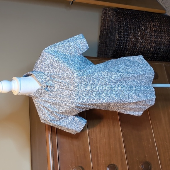 Abercrombie & Fitch Short Sleeve Button Up Stretch Super Slim SZ L - Picture 4 of 13